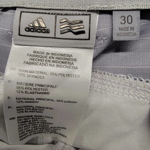 Adidas Ultimate Stretch Golf Shorts Elastic Waist Gray Mens Size 30 Check - Picture 2 of 11